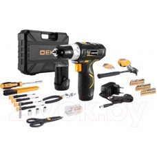 Аккумуляторная дрель-шуруповерт Deko GCD12DU3 Set 104 / 063-4133