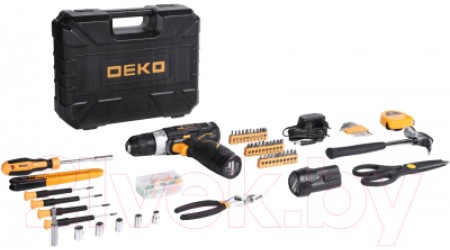 Аккумуляторная дрель-шуруповерт Deko GCD12DU3 Set 104 / 063-4133