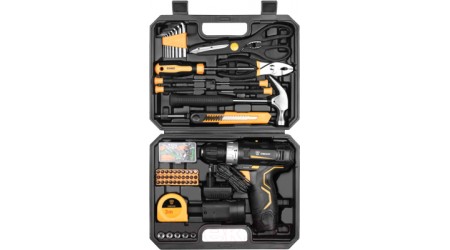 Аккумуляторная дрель-шуруповерт Deko GCD12DU3 Set 104 / 063-4133