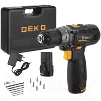 Аккумуляторная дрель-шуруповерт Deko GCD12DU3 SET6 / 063-4007