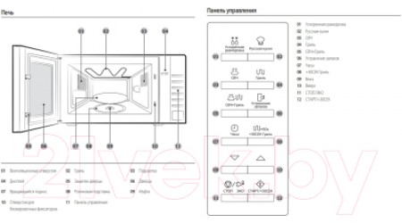 Микроволновая печь Samsung GE88SUG/BW