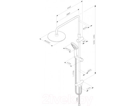 Душевая система AM.PM Gem F0790022