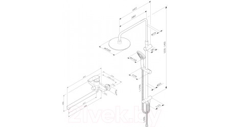 Душевая система AM.PM Gem F40890A94