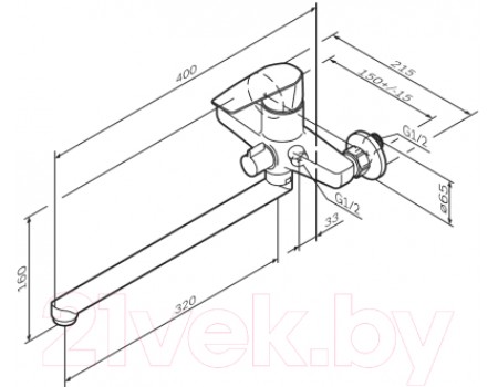 Смеситель AM.PM Gem F90A90000 