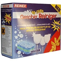 Таблетки для посудомоечных машин Reinex Geschirr-Reiniger UltraTabs: 2 в 1 (40шт)