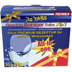 Таблетки для посудомоечных машин Reinex Geschirr-Reining Tabs 7 в 1 (30шт)