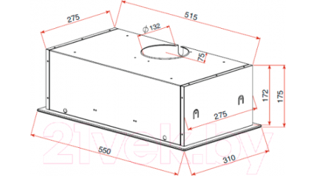 Вытяжка скрытая Teka GFG 2 / 40446751 (белое стекло)