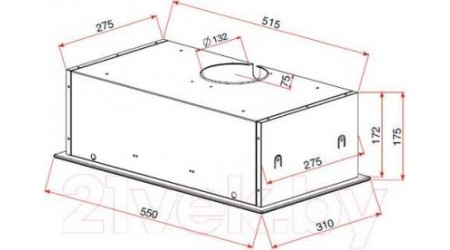 Вытяжка скрытая Teka GFG 2 / 40446752 (черное стекло)