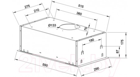 Вытяжка скрытая Teka GFG 2 Inox (40446753)