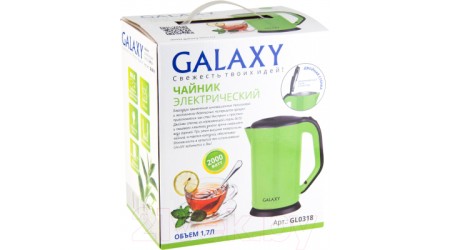 Электрочайник Galaxy GL 0318 (зеленый)