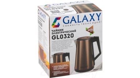 Электрочайник Galaxy GL 0320 (бронзовый)
