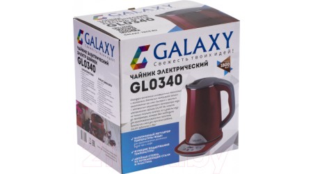 Электрочайник Galaxy GL 0340 (красный)
