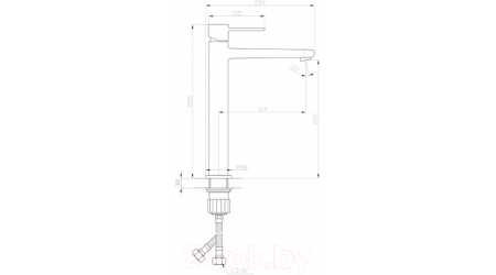 Смеситель Invena Glamour Trend BU-02-W01-V 