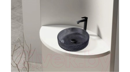 Умывальник Abber Glas AK2301B (черный)