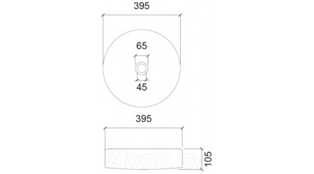 Умывальник Abber Glas AK2301DB (синий)