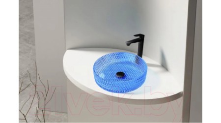 Умывальник Abber Glas AK2301DB (синий)