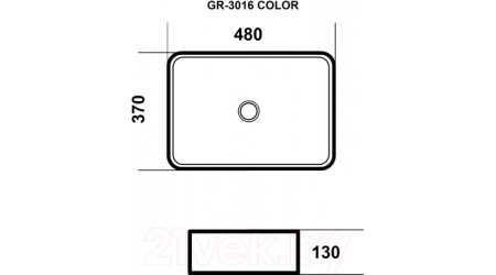 Умывальник Grossman GR-3016GBL