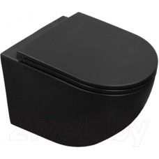 Унитаз подвесной Azario Grado AZ-0046-UQ1-MB (черный)