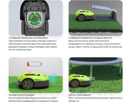 Газонокосилка-робот Orbex Grass Lawn Mower Robot 700m2 / S700G