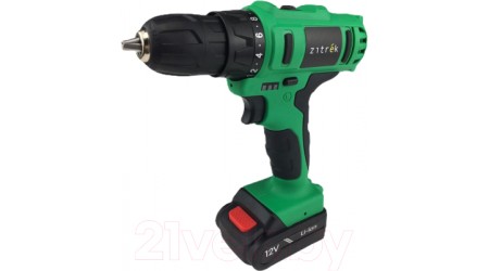 Аккумуляторная дрель-шуруповерт Zitrek Greenpower 12-Li / 063-4074