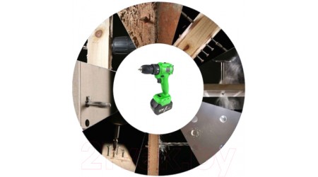 Аккумуляторная дрель-шуруповерт Zitrek Greenpower 20 Pro / 063-4060