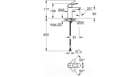 Смеситель GROHE BauLoop 23337000 