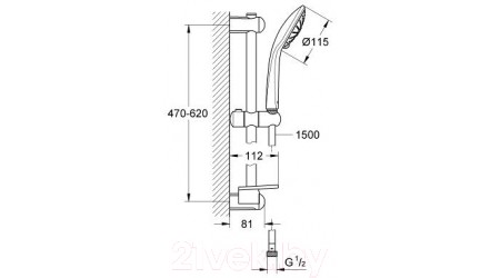 Душевой гарнитур GROHE Euphoria 27243001