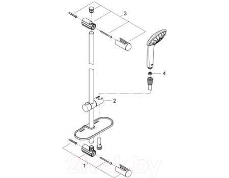 Душевой гарнитур GROHE Euphoria Champagne 27227001