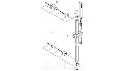 Душевой гарнитур GROHE Euphoria Cube 27700000