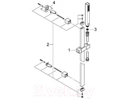 Душевой гарнитур GROHE Euphoria Cube 27700000