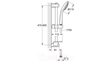 Душевой гарнитур GROHE Euphoria Mono 27266001