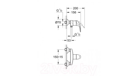 Смеситель GROHE Euroeco 32740000 
