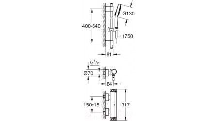 Смеситель GROHE Grohtherm 2000 34281001 