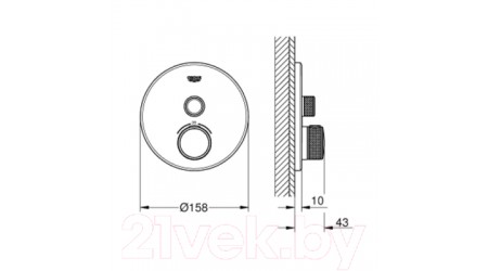 Смеситель GROHE Grohtherm Smart Control 29118000 