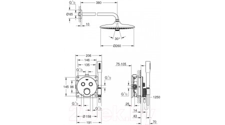 Душевая система GROHE Grohtherm SmartControl 34744000