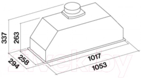 Вытяжка скрытая Falmec Gruppo Incasso Evo 105 P.E.