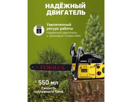 Бензопила цепная EUROLUX GS-5220 (70/6/8)