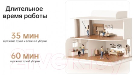 Вертикальный пылесос Dreame H12 Dual Wet and Dry Vacuum / HHV4