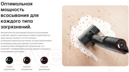 Вертикальный пылесос Dreame Для влажной и сухой уборки H12 Pro / HHR25A