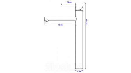 Смеситель PEA H300041 (хром) 