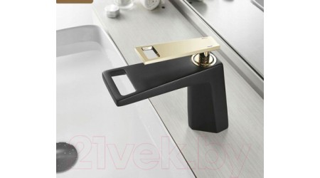 Смеситель PEA H32875 (черный/золото) 