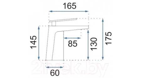 Смеситель PEA H32875 (черный/золото) 