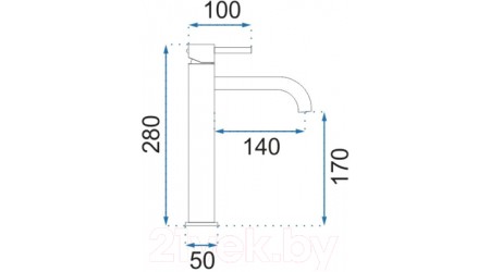 Смеситель PEA H400005 (золотой) 