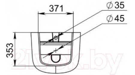 Умывальник Miraggio Halifax Matt