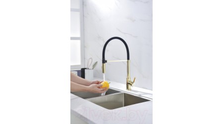 Смеситель Paulmark Halt Ha214021-G (золото) 