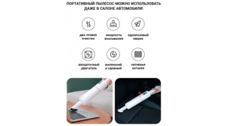 Вертикальный пылесос Lydsto Handheld Vacuum Cleaner H3 / YM-SCXCH302 (белый)