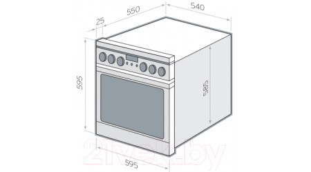 Электрический духовой шкаф Hansa BOEW68120090