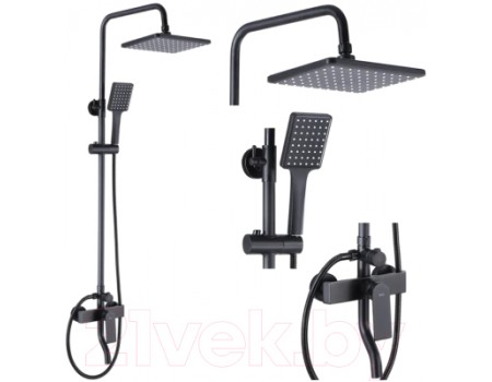 Душевая система REA Hass Black REA-B9968