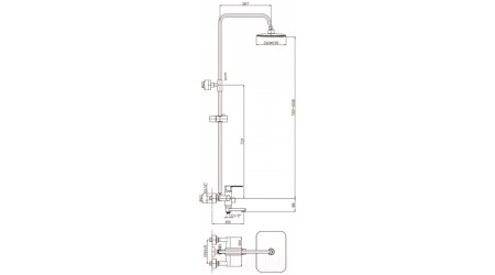 Душевая система Haiba HB2402