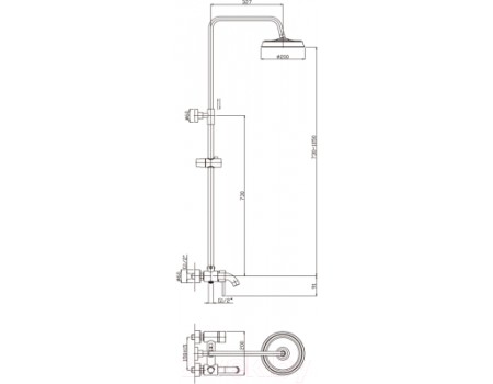 Душевая система Haiba HB2407